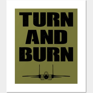 Turn and Burn Fighter Jet Posters and Art